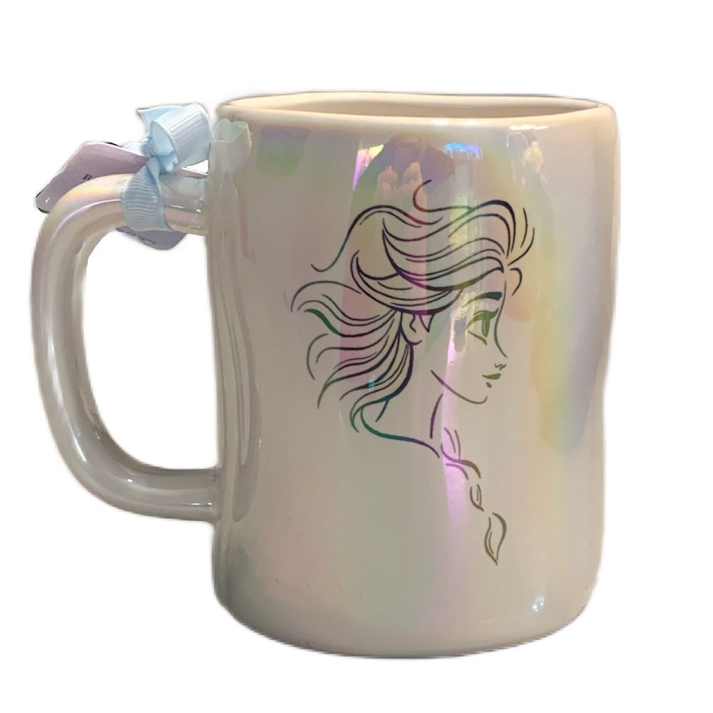 Rae Dunn ~ Frozen ~ Iridescent “Let It Go” Mug w/Elsa Silhouette - Picture 2 of 11